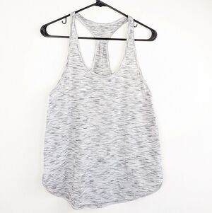 Lululemon 105 F Singlet Tank in Tiger Space Dye Black White Size 6